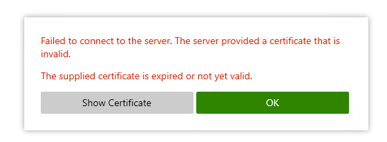A screenshot of a computer error
Description automatically generated